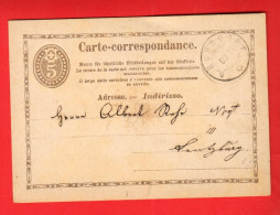 Delcampe - FPT-28  Ganzsache  Entier Postal. Gelaufen L In 1874 Nach Lenzburg. - Entiers Postaux