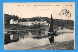 Delcampe - (RECTO / VERSO) MORLAIX - N° 189 - COUVENT DE ST FRANCOIS GEBURIEN ET LA SALETTE - BARQUE DE PECHE A VOILE - CPA - Morlaix