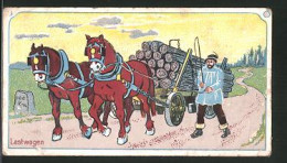 Delcampe - Sammelbild Siemens Malzextrakt, Lastwagen, Pferde Ziehen Baumstämme - Sonstige & Ohne Zuordnung