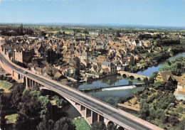 Delcampe - 72 BEAUMONT SUR SARTHE LES DEUX PONTS ET VUE GENERALE - Beaumont Sur Sarthe