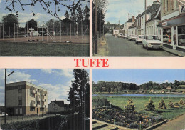 Delcampe - 72 TUFFE LA GENDARMERIE ENTREE DU PLAN D EAU - Tuffe