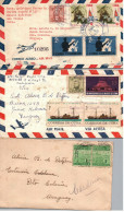 Delcampe - INTERESTING LOT OF 13 COVERS INCLUDED OFFICIAL MAIL FRANQUICIA POSTAL PANAMERICANA OLD CA 1950-60 - Briefe U. Dokumente