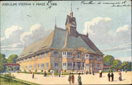 Delcampe - CPA Praha Prag Tschechien, Jubilejni Vystava 1908, Pavilon Obchodni A Zivnost Komory Prazske - Tsjechië