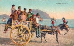 Delcampe - Df504 Cartolina Carro Siciliano, Sicilia - Palermo