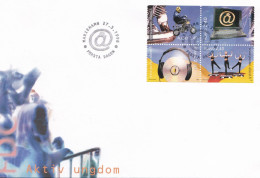 Delcampe - Aland, FDC, 1998, Michel 136 - 139, Youth Activities - Ålandinseln