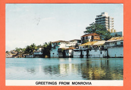Delcampe - 15077  MONROVIA Républic Liberia (•◡•) MESURADO River Geetings From .. Souvenir 1980s ◉ ARTHUR DIXON L6/SP 4761 - Liberia