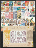 Delcampe - ESPAÑA 1984 Nº 2732/2777 AÑO COMPLETO USADO 45 SELLOS - Années Complètes