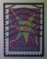 Delcampe - United States, Scott #5813, Used(o), 2023, Star Piñata Purple, (66¢) - Oblitérés