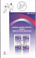 Delcampe - GRÖNLAND  Block 23 FDC, Für Kinder, 2002 - Blocks & Kleinbögen