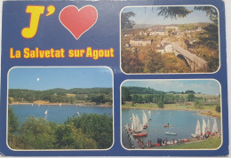 Delcampe - FRANCE; LA SALVETAT SUR AGOUT - (Hérault) - Vue Générale - Lac De La Raviége - Ed APA - La Salvetat