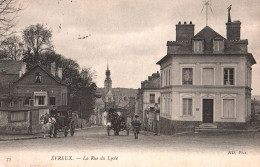 Delcampe - évreux - La Rue Du Lycée - Attelage Diligence - Evreux
