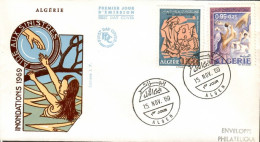 Delcampe - Algeria 1969 Mi 535-536 FDC (FDC ZS4 ALG535-536) - Erste Hilfe
