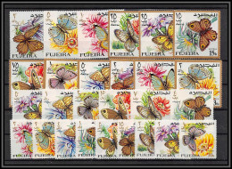 Delcampe - 240d - Fujeira MNH ** Mi N°159/185 A Papillons (butterflies Papillon) Complet TTB - Mariposas