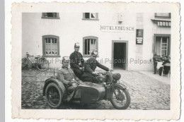 Delcampe - Amel HOTEL KREUSCH Motorrad NSU WH45075 Moto Motorcycle Polizei Zoll Militär Police Douane Militaire Uniform Wehrmacht - Amblève - Amel