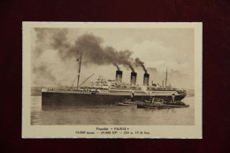 Delcampe - TRANSPORT - Le Paquebot "PARIS ". - Dampfer