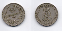 Delcampe - Bulgaria 20 Stotinki 1912 - Bulgarie