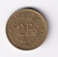 Delcampe - Belgian Congo 2 Francs 1947 - 1945-1951: Reggenza