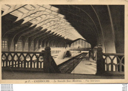 Delcampe - 1 Cpa Cherbourg - La Nouvelle Gare Maritime - Cherbourg