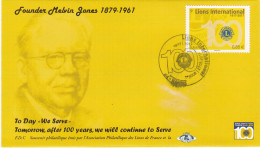Delcampe - FDC - Lions International  Melvin Jones 1879-1961,  1 Er Jour  27.05.2017 NANTES - 2010-2019