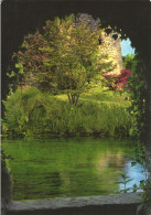 Delcampe - LATINA, CISTERNA DI LATINA, GARDEN OF NINFA, PARK , GLORY SQUARE WITH NORBA ABOVE, POSTCARD, ITALY - Latina