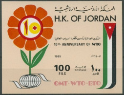 Delcampe - Jordanien 1985 Welttourismusorganisation Block 49 Postfrisch (C10459) - Jordanie