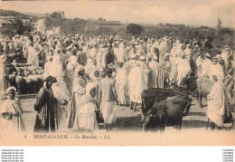 Delcampe - ALGERIE - S02284 - MOSTAGANEM - Le Marché - Boeufs - - Mostaganem