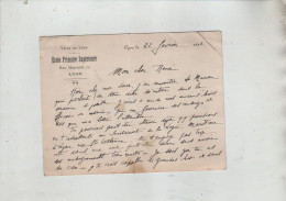 Delcampe - Lyon Ecole Primaire Supérieure Rue Mazenod 1932 Lettre à Identifier - Non Classés