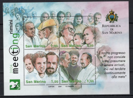 Delcampe - San Marino 2004 Michel Block 35 25th “Meeting Rimini” S/s MNH - Neufs