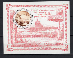 Delcampe - Vatican 2002 Michel Block 23 150th Anniversary Of The First Stamp Issue Of Vatican S/s MNH - Neufs