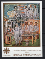Delcampe - Vatican 1990 Michel Block 12 40 Years Caritas Internationalis S/s With First Day Cancellation - Oblitérés