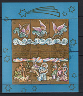 Delcampe - Vatican 1988 Michel Block 10 Christmas S/s With First Day Cancellation - Oblitérés