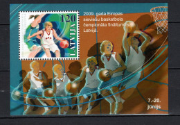Delcampe - Latvia 2009 Michel Block 27 Basketball S/s MNH - Letland
