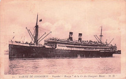 Delcampe - MARINE DE COMMERCE. - Paquebot "Brazza" De La Cie Des Chargeurs Réunis - Dampfer