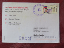 Delcampe - Philippines 2000 Cover To Holland Great Filipinos - Philippines