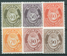 Delcampe - Norwegen 1978 Posthorn 758/63 Postfrisch - Ungebraucht