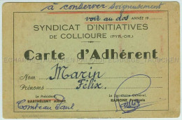 Delcampe - 66 Collioure Syndicat D Initiatives Pyrnes Orientale - Collioure