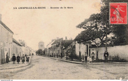 Delcampe - 77 - LA CHAPELLE LA REINE - S17464 - Avenue De La Gare - Eglise - La Chapelle La Reine