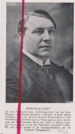 Delcampe - Brussel - Overlijden Dhr Fierens Gevaert , Conservator Museum - Orig. Knipsel Coupure Tijdschrift Magazine - 1926 - Non Classés