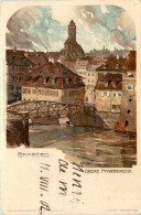 Delcampe - Bamberg - Obere Pfarrkirche Litho K. Mutter - Bamberg