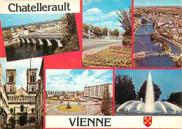 Delcampe - 86 - Chatellerault - Multivues - Jets D'eau - Blasons - Carte Neuve - CPM - Voir Scans Recto-Verso - Chatellerault