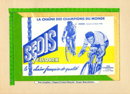 Delcampe - BUVARD &; Blotting Paper : La Chaine Des Champions SEDIS YELLOREX  Velo   Ockers  Van Steenbergen 1955 & Cote  433/ 194 - Caffè & Tè