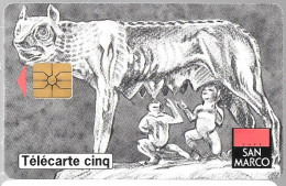 Delcampe - CARTE-PRIVEE-5U-Gn95-12/94-GEM-SAN  MARCO-LOUVE4-LAQUEE-V° Série 2001-Utilisé- TBE - 5 Eenheden