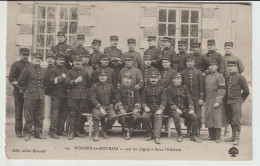 Delcampe - CPA NOGENT LE ROTROU 115e DE LIGNE - SOUS OFFICIERS - MILITARIA - EDIT JULES RENOULT - EURE ET LOIR - Regimente