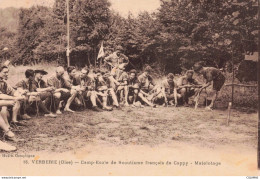 Delcampe - 60 - VERBERIE - S32683 - Camp Ecole De Scoutisme Français De Cappy Matelotage Scout En L'état Pli - Verberie