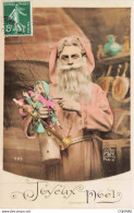 Delcampe - NOEL - S34007 - Père Noël Tenant Des Jouets Une Poupée Et Un Instrument De Musique Joyeux Noël - Paris - Santa Claus