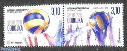 Delcampe - Bosnia Herzegovina - Croatic Adm. 2019 Volleyball 2v [:], Mint NH, Sport - Volleyball - Voleibol