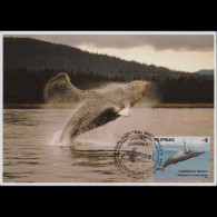 Delcampe - PHILIPPINES 1997 - Maximum Card - 2542b Humpback Whale 4p - Philippines