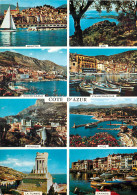 Delcampe - CPM Souvenir De La Cote D'Azur Menton Eze Monte Carlo Villefranche Monaco Nice La Turbie Cannes - Souvenir De...