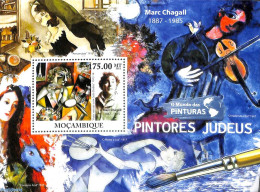 Delcampe - Mozambique 2011 Jewish Art S/s, Mint NH, Religion - Judaica - Art - Modern Art (1850-present) - Paintings - Judaisme