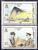 Delcampe - Gibraltar 1982 - EUROPA, Nr. 451 - 452, Postfrisch ** / MNH - Gibraltar